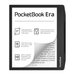 PocketBook Era 16GB Srebrny + etui Flip Czarne + 60 dni Legimi + 1100 ebooków GRATIS!