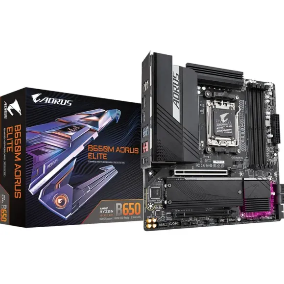 Płyta główna GIGABYTE B650M AORUS ELITE płyta główna AMD B650 Gniazdo AM5 ATX B650M AORUS ELITE