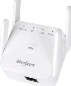 Repeater - wzmacniacz sieci bezprzewodowej 2.4+5 GHz Rebel KOM1032