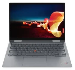T1A Lenovo ThinkPad X1 Yoga Gen 6 Refurbished Intel® Core™ i7 i7-1185G7 Hybryda (2w1) (14") Ekran 32 GB LPDDR4x-SDRAM 512 GB SSD Windows 11 Pro Niemiecki Szary L-X1YG6-DE-P104
