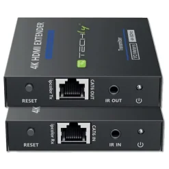 Techly Extender HDMI Cat.6/6a/7 Zero Latecy IR 4K*60Hz do 70m