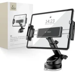 Uchwyt na tablet TECH-PROTECT V4 Universal Windshield & Dashboard Czarny