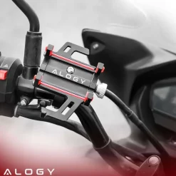 Uchwyt rowerowy na kierownicę Alogy Bike Phone Holder do telefonu 55-95mm na rower motor hulajnogę Czarny