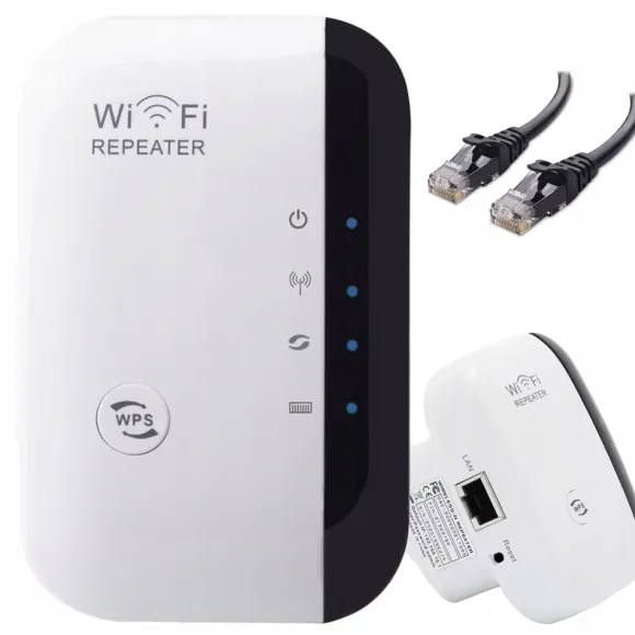 Wzmacniacz Sygnału Wi-Fi Mocny Repeater 300Mb/S