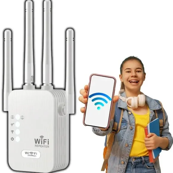 Wzmacniacz Sygnału Wifi Repeater 1200mbps 4 Anteny 5Ghz 2 4Ghz Extender Ap