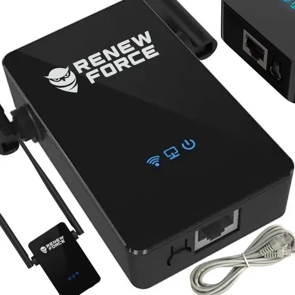Wzmacniacz sygnału Wi-Fi repeater 300Mb/s 2.4G duży zasięg 2 anteny MOCNY CF-WR302S