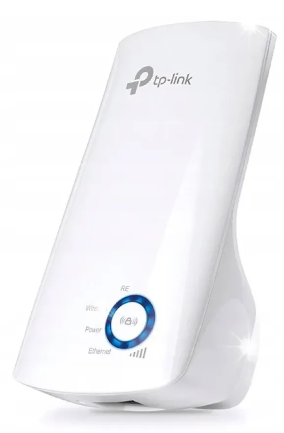 WZMACNIACZ SYGNAŁU WIFI TP-LINK WA850RE REPEATER WIFI Z GNIAZDEM LAN RJ45