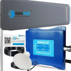 Zestaw Wzmacniacz Zasięgu Sygnału Internetu 4G LTE EGSM/DCS + Antena T2 23dBi 10m + 1x Grzybek