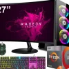 ZESTAW KOMPUTER GAMINGOWY 27"RYZEN 5|VEGA 11|32GB|1TB| WI-FI|WIN 11